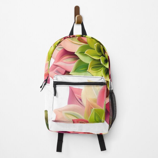 Item preview, View of a Multicolored Stylized Dahlia Bloom with Symmetrical Petals designed and sold by CharlieDesings.