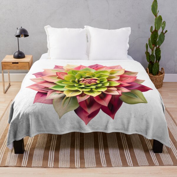 Item preview, View of a Multicolored Stylized Dahlia Bloom with Symmetrical Petals designed and sold by CharlieDesings.