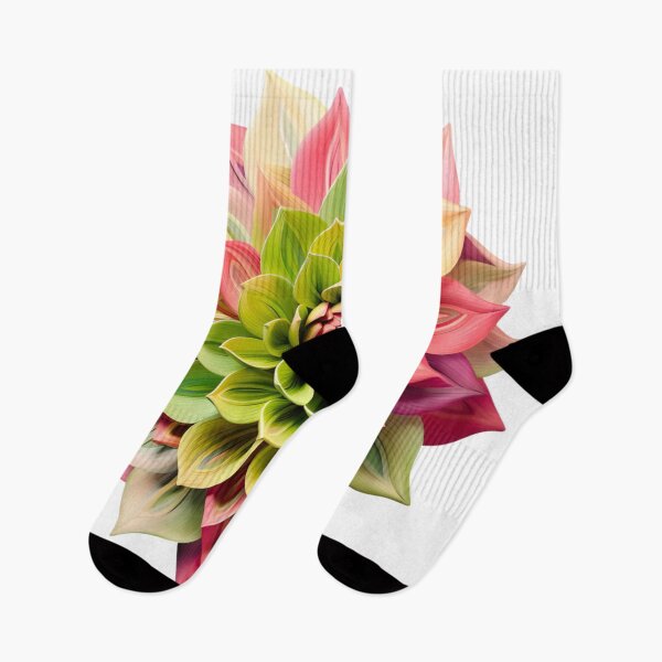 Item preview, View of a Multicolored Stylized Dahlia Bloom with Symmetrical Petals designed and sold by CharlieDesings.