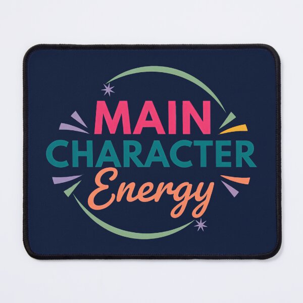Item preview, Main Character Energy Colorful Retro Aesthetic Typography designed and sold by WAMTEES.