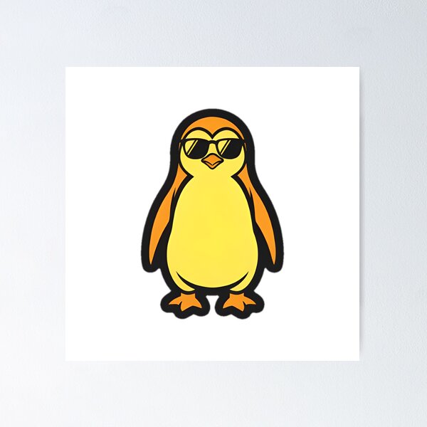 Item preview, Golden Penguin Tourist designed and sold by SunkenCost.