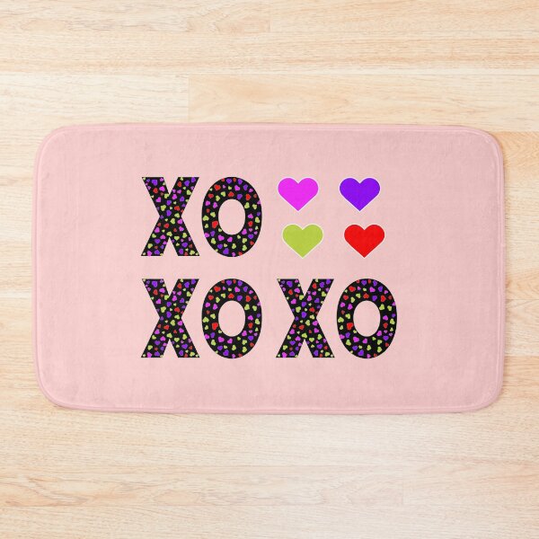 Item preview, Colorful Hearts XOXO Pattern – Retro Y2K Black and Neon Valentine's Design designed and sold by DeeLulu.