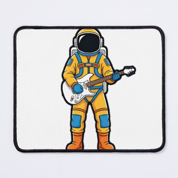 Item preview, Astronaut with Electric Guitar in Space designed and sold by SunkenCost.