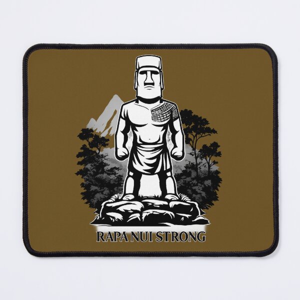 Item preview, Rapa Nui Strong — Moai Guardian with Island Landscape designed and sold by BB Design Garage.