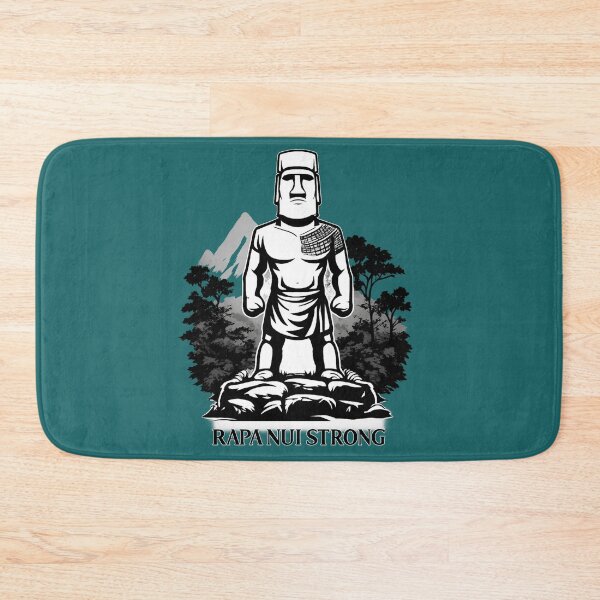 Item preview, Rapa Nui Strong — Moai Guardian with Island Landscape designed and sold by BB Design Garage.