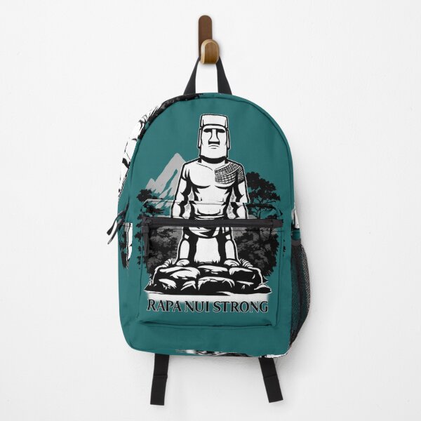 Aperçu de l'œuvre Rapa Nui Strong — Gardien Moai du paysage insulaire créée et vendue par BB Design Garage.