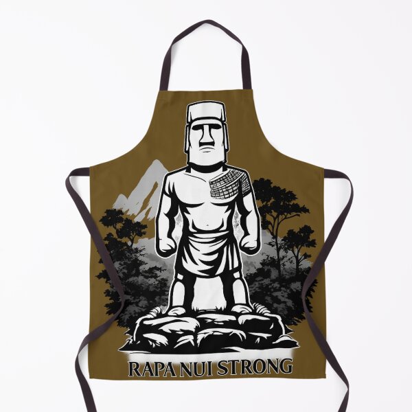 Item preview, Rapa Nui Strong — Moai Guardian with Island Landscape designed and sold by BB Design Garage.