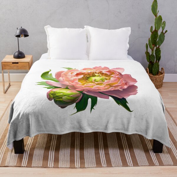 Item preview, Elegant Pink Peony Blossom with Bud designed and sold by CharlieDesings.