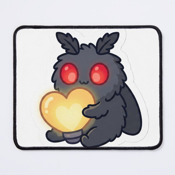 Item preview, Cute Mothman Valentine Sticker Love You Like A Lamp designed and sold by StickyGuys.