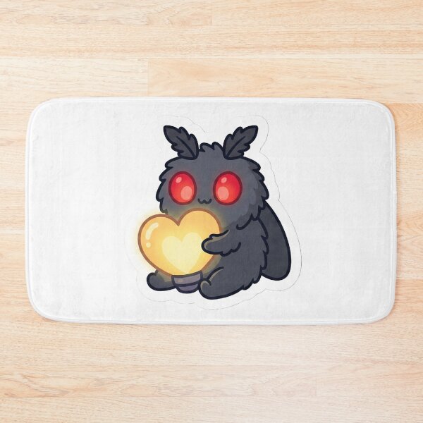 Item preview, Cute Mothman Valentine Sticker Love You Like A Lamp designed and sold by StickyGuys.