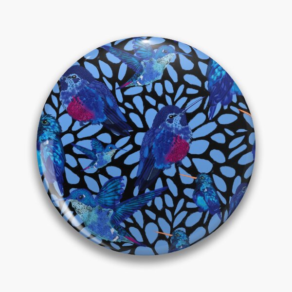 Item preview, Hummingbird Orbs-Light Blue designed and sold by deblevart.