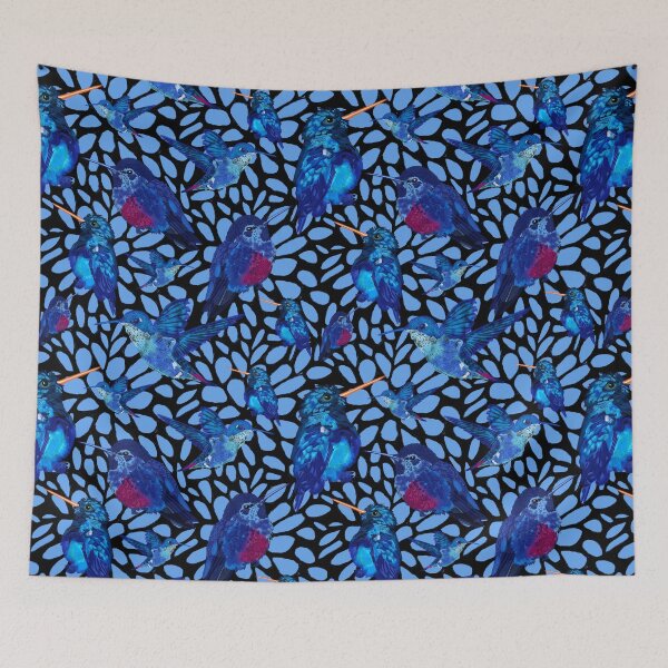 Item preview, Hummingbird Orbs-Light Blue designed and sold by deblevart.