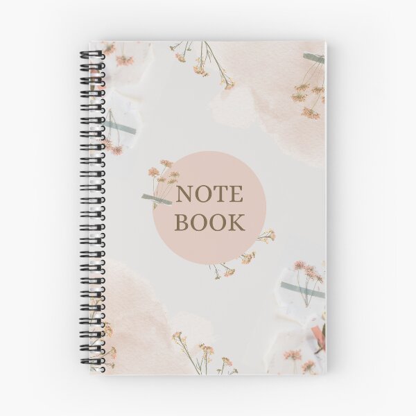 Item preview, Flora Theme Pink Notebook designed and sold by EstiPop.