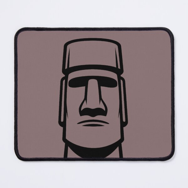 Item preview, Moai Sentinel — The Watcher (Minimal Head Emblem) designed and sold by BB Design Garage.