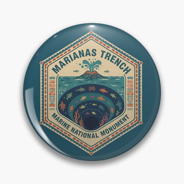 Item preview, Marianas Trench Marine National Monument designed and sold by Broken Antler Designs .