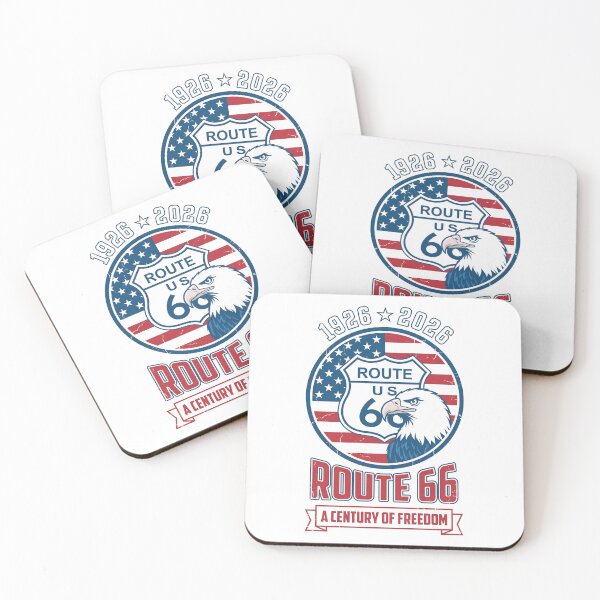 Item preview, Route 66 A Century of Freedom - Patriotic Eagle Head Badge designed and sold by G350.