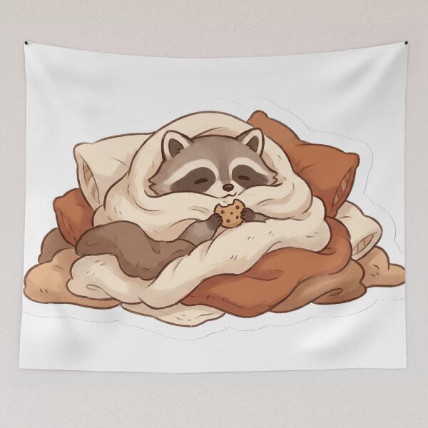 Item preview, Professional Bed Rotter Cozy Raccoon designed and sold by StickyGuys.