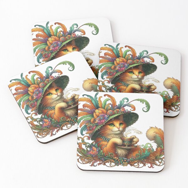 Item preview, Fancy Victorian Tea Party Cat designed and sold by Pukisdaizi.