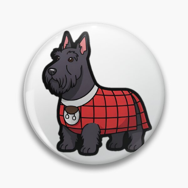Item preview, Perro terrier escocés con falda escocesa designed and sold by SunkenCost.