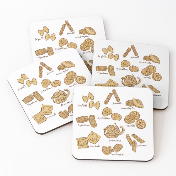 Item preview, Italian Pasta Shapes Heavyweight designed and sold by DesignDenDo ⭐⭐⭐⭐⭐.