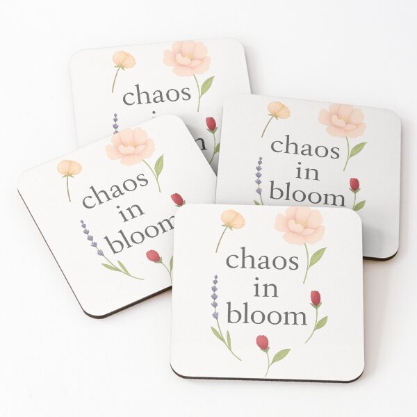Item preview, Chaos in Bloom – Minimalist Floral Quote Design designed and sold by ZEYCAT.
