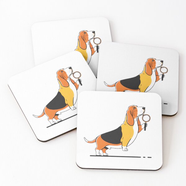Item preview, Basset Hound Detective with Magnifying Glass designed and sold by SunkenCost.