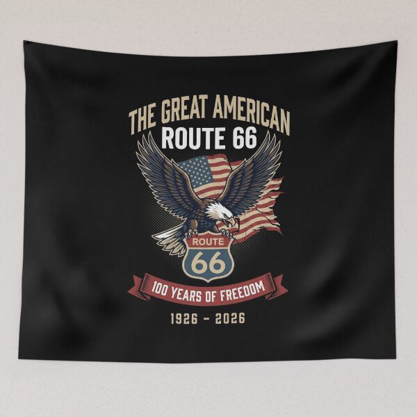 Item preview, The Great American Route 66 - Retro Eagle & Flag 100th Anniversary designed and sold by G350.