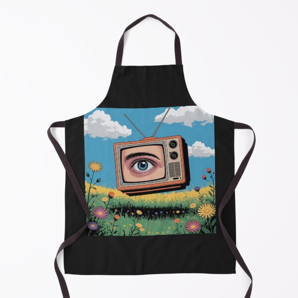 Item preview, Weirdcore TV Dreamscape - Surreal Eye in the Meadow designed and sold by Pukisdaizi.