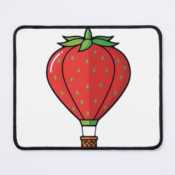 Item preview, Giant Strawberry Hot Air Balloon Icon designed and sold by SunkenCost.