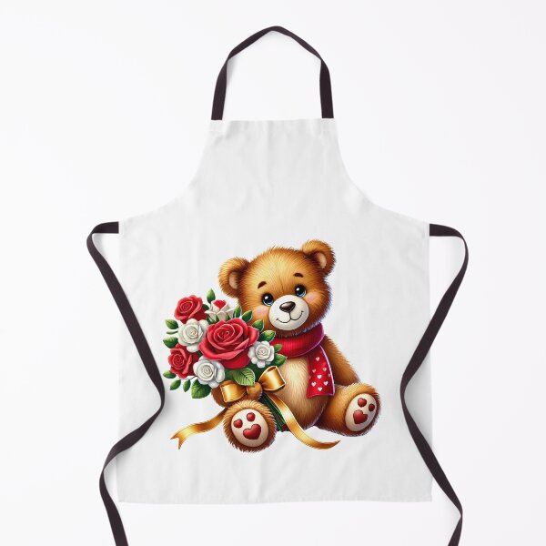 Item preview, Valentine Teddy Bear Rose - Cute Romantic Flower Art designed and sold by FuzionRaptor.