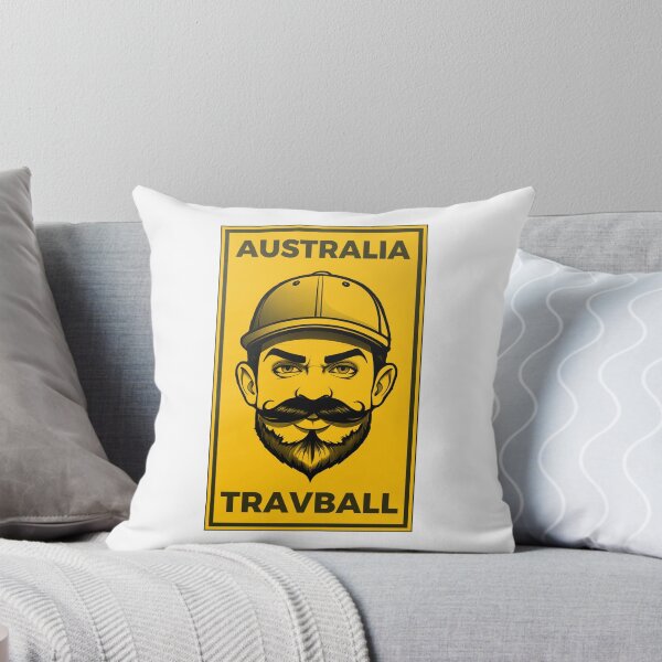 Item preview, Aussie Travball Warning Sign – Edgy Poster designed and sold by JaaGo PopLab.