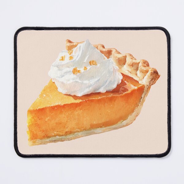 Item preview, Slice of Pumpkin Pie with Whipped Cream designed and sold by Violet Peonies.