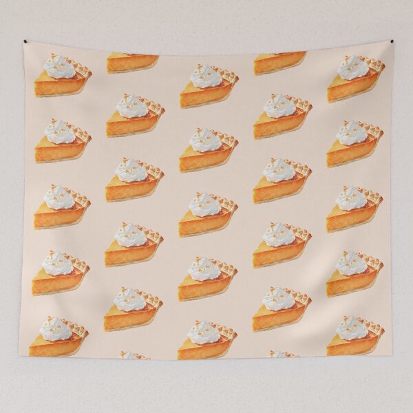 Item preview, Slice of Pumpkin Pie with Whipped Cream designed and sold by Violet Peonies.