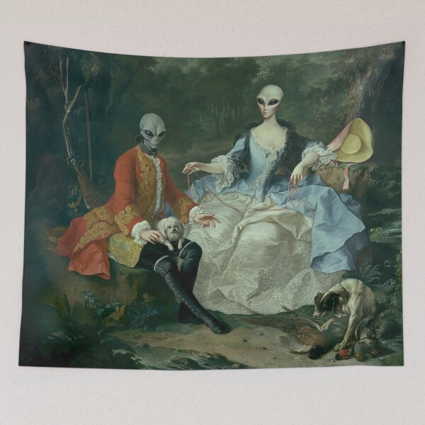 Item preview, Count Giacomo Durazzo and Ernestine Aloisia Ungnad von Weissenwolff, with Earthly canines designed and sold by Melissa DuBow.