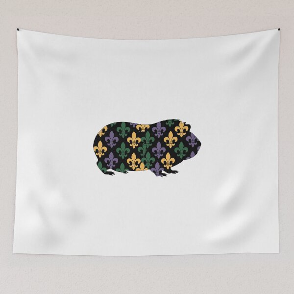 Item preview, Guinea Pig with Fleur-de-lis Pattern designed and sold by jkrphoto.