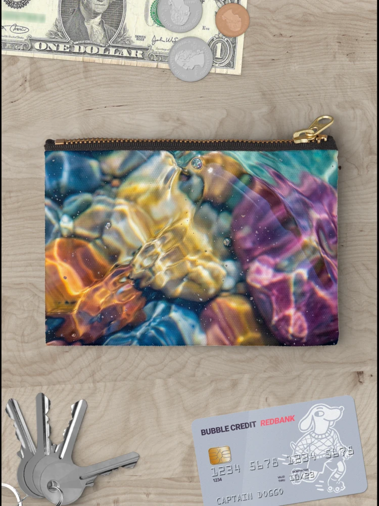Thumbnail 3 of 4, Zipper Pouch, Abstract Rocks Underwater designed and sold by Tridentulus.