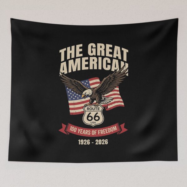 Item preview, Route 66 100 Years of Freedom - Vintage Eagle Landing Graphic designed and sold by G350.