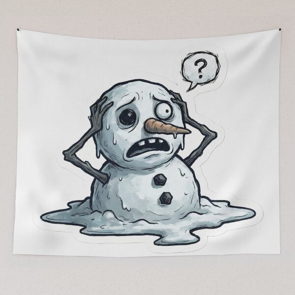 Item preview, Existential Crisis Snowman Meltdown Winter designed and sold by StickyGuys.