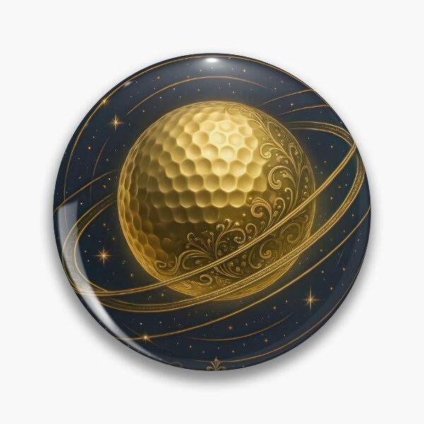 Item preview, Celestial gold golf ball designed and sold by MKV Design.