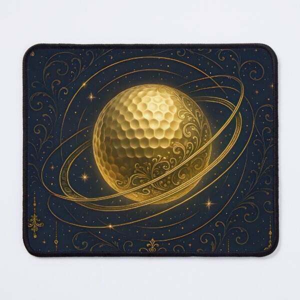 Item preview, Celestial gold golf ball designed and sold by MKV Design.