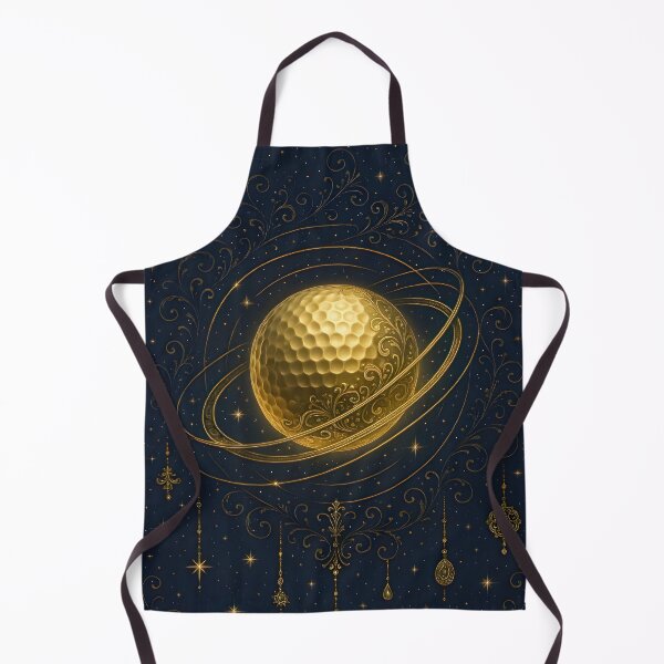 Item preview, Celestial gold golf ball designed and sold by MKV Design.