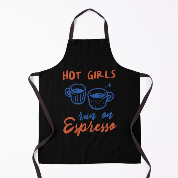 Item preview, Hot Girls Run On Espresso | Aesthetic Retro Coffee Lovers Art designed and sold by DesignsDominus.