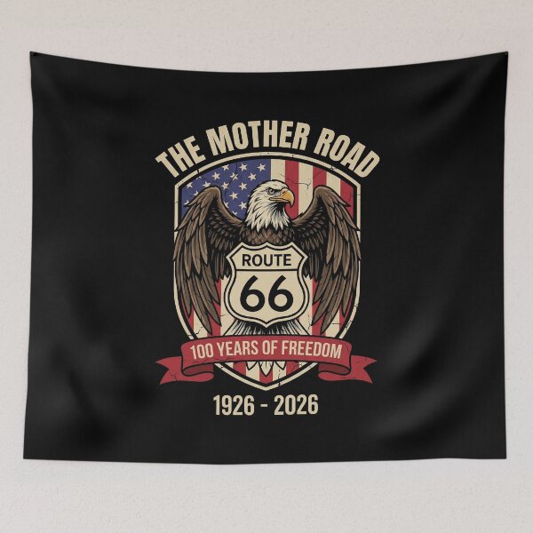 Artikelvorschau, Die Mutterstraße Route 66 – Patriotisches Wappen und Adleremblem entworfen und verkauft von G350.