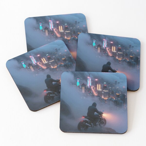 Item preview, "Night Rider Cityscape" designed and sold by JustBigggie.