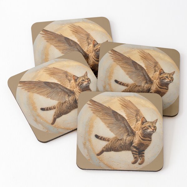 Item preview, Cat Angel flying in the starry sky. designed and sold by Natalia-Vlad.