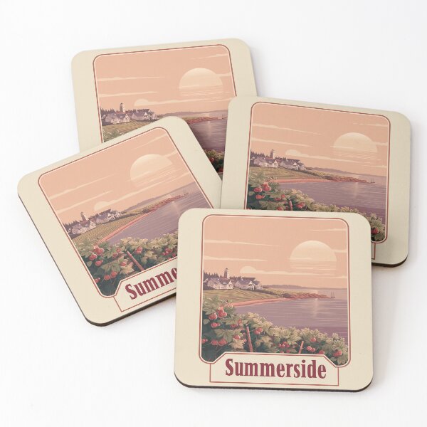 Item preview, Summerside PEI Coastal Sunset Scene Prince Edward Island Maritime Canada Art designed and sold by meganohm.