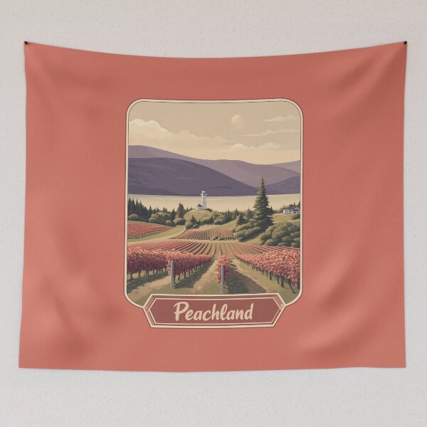 Item preview, Peachland British Columbia BC Okanagan Valley Vineyards designed and sold by meganohm.