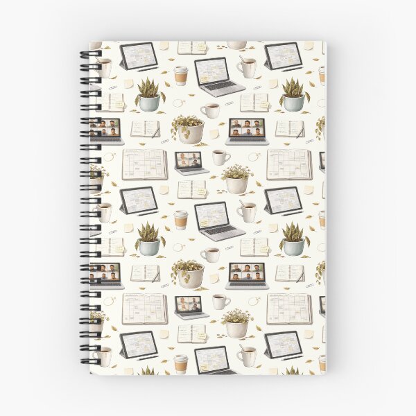 Item preview, Work from Home Burnout Humor Pattern designed and sold by SparkSpiral.