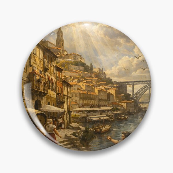 Item preview, Porto Portugal Illustration – Ribeira Streets designed and sold by ThePainterPH.