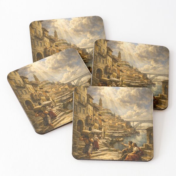 Item preview, Porto Portugal Illustration – Ribeira Streets designed and sold by ThePainterPH.